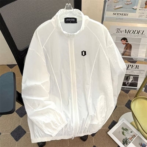 夏薄款立领防晒衣夹克男日系复古宽松休闲百搭情侣外套FS112P45,长包裙怎么搭配鞋夏季图片