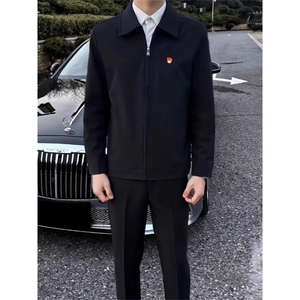 机关干部行政夹克男士春秋cleanfit成熟年轻领导外套,韩剧成熟高级女孩穿搭图片