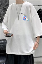 Q11262-P30 春夏季七分袖t恤男大码五分袖男短袖中袖   大皂风图片