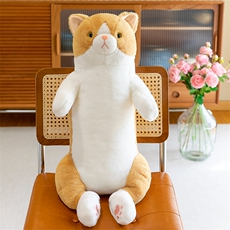 雪乐玩具 兔毛站款慵懒猫