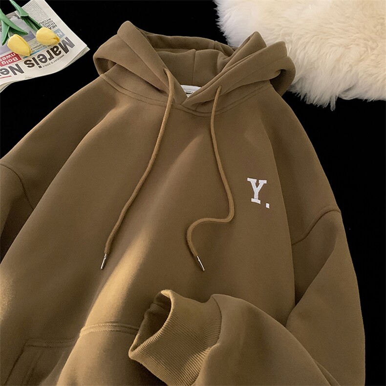 2026秋季新款卫衣男中性风港风连帽钢印外套416B-1-WY672-P50限68，女装短外套，星座416B-1