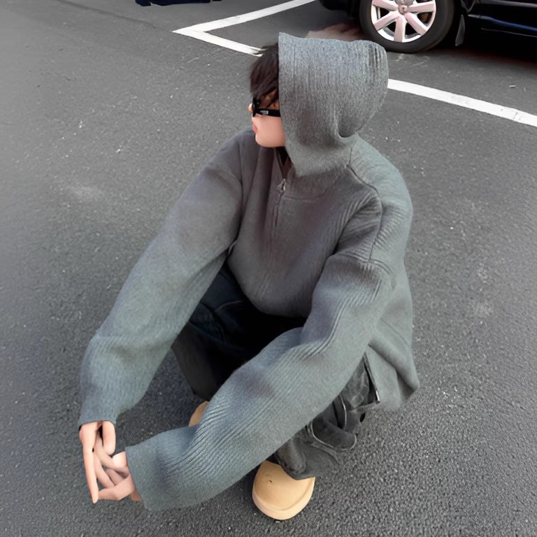 开衫毛衣连帽针织衫男重工P56YL108,男装针织衫/毛衣,星座1112-1