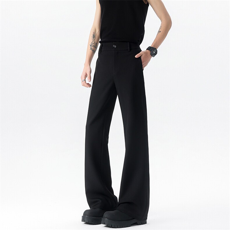 GENIOLAMODE美式运动直筒西裤休闲裤子男士夏季薄款2025新款宽松，男装西裤，电商A102