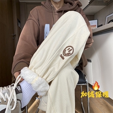 秋冬加绒加厚灯芯绒笑脸贴标休闲裤kk372p60，男装休闲裤，星座712