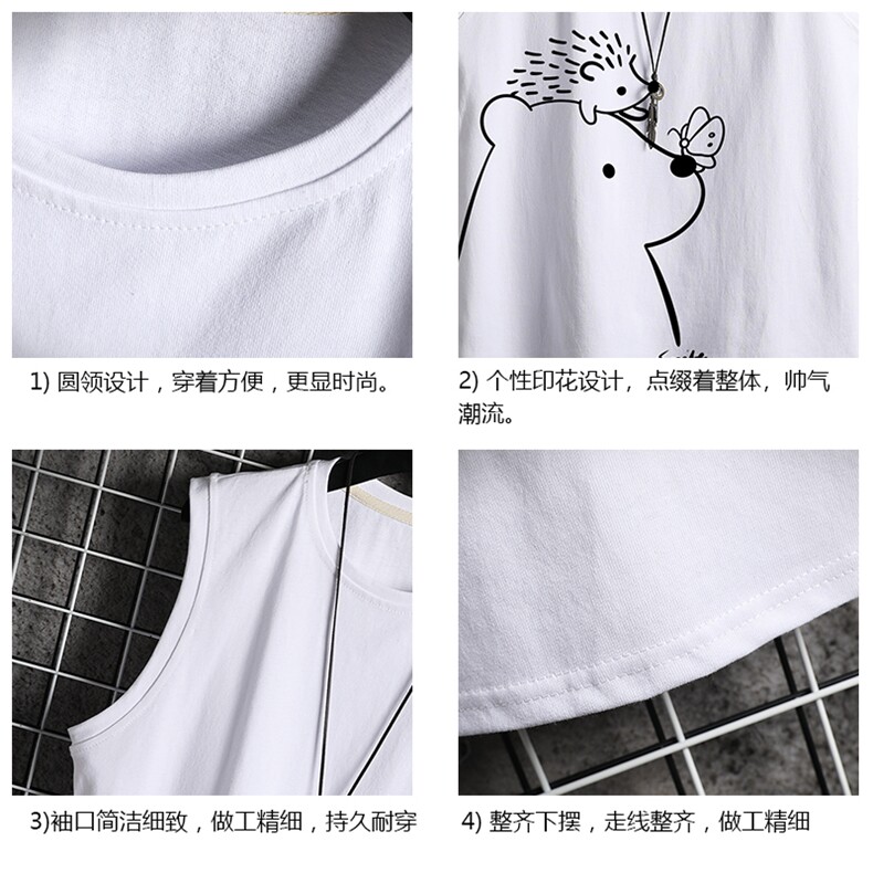 BX25166-P20港风运动汗背心男大码汗衫男无袖T恤男网格挂拍,男装T恤,电商A040A