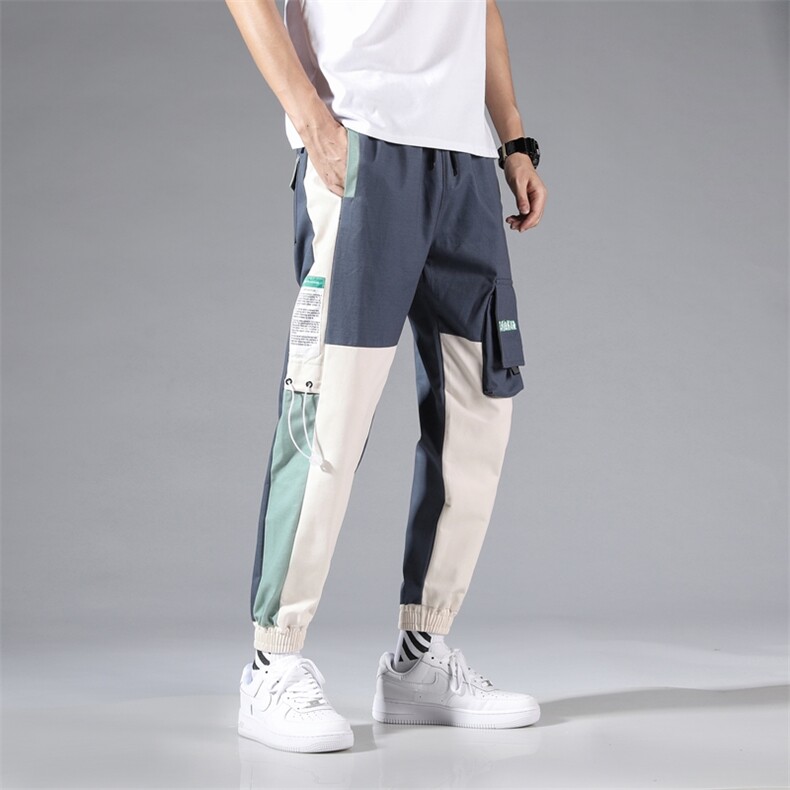 大货2026秋冬日系工装裤束脚潮多口袋机能休闲裤潮男长裤716-p35图片