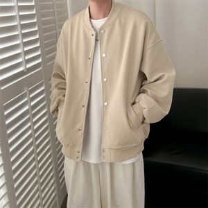 现货-2025春季新品百搭夹克男休闲纯色棒球服外套-AJ2414 -P105图片