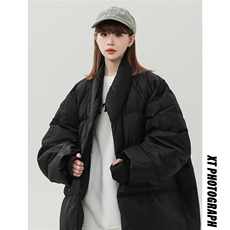 中性风白墙羽绒防风手套设计V领和服式羽绒服男YR77712P218控298，男装羽绒服，星座227-7