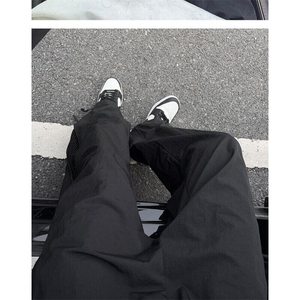 网格速干裤子男薄款美式机能冲锋裤侧拉链休闲运动工装裤KX511