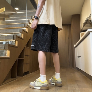 星座212A-DK70  特批28  控48  夏季新款短裤男新中式五分裤子图片