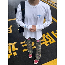 网图有货美式复古标语宽松刺绣长袖男女情侣宽松上衣A945-P35，男装T恤，星座1505