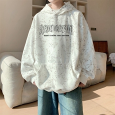 已注册/华棉秋冬内景美式高街宽松连帽卫衣男WY00732/P45加绒P50，男装卫衣，电商B316