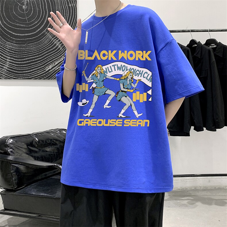 纯棉短袖t恤男大码半袖打底衫宽松体恤衫DX17304-P20大皂风,男装T恤,电商A040