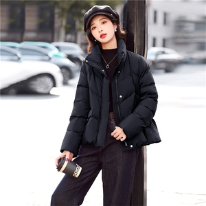 90白鸭绒短款羽绒服女2025年冬季新款立领羽绒服图片