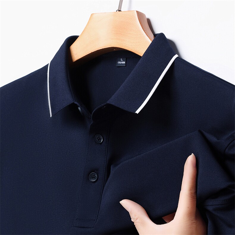 JY2465夏季新款男士体恤衫翻领POLO衫透气商务男装爸爸装P27，男装Polo衫，电商B360
