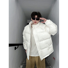 307A/M6651/P128高品质情侣PU皮羽绒棉服面包服宽松男女棉衣外套，男装棉衣，星座307A