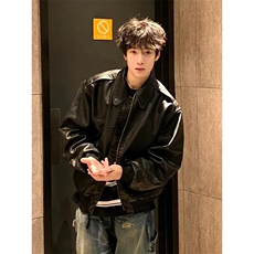 网图现货春季工装夹克皮衣飞行员外套1209-1-JK19-P90主推可谈，男装夹克，星座1209-1