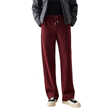 时尚百搭醋酸仿直筒裤显瘦高腰宽松休闲裤，女装休闲裤，凯思米羊绒