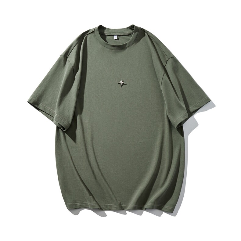 情侣T恤短袖高街潮牌潮流衣服oversizeT恤美式高街HY311TP25控38,男装T恤,电商A140（原A102B-1）