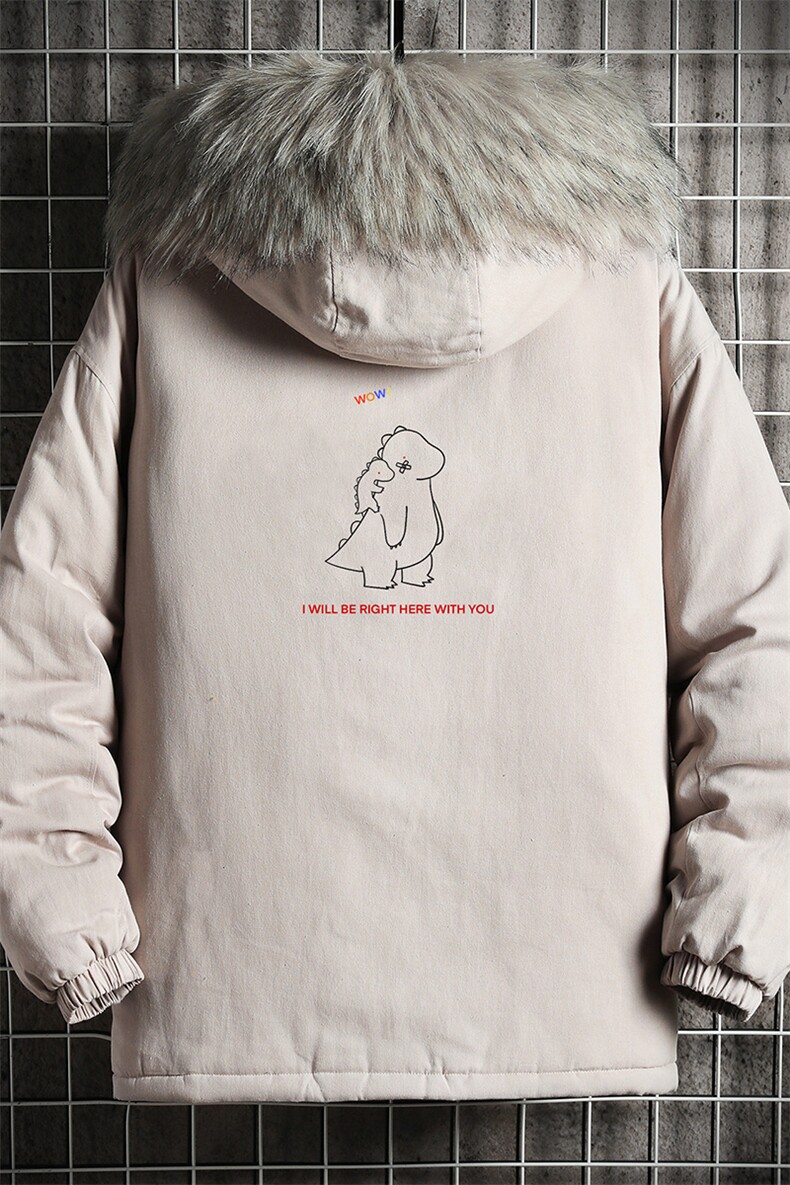 MM48140-P130冬季大毛领衣男士大码加厚袄男服网格挂拍,男装棉衣,电商A040A