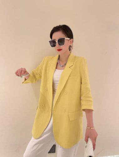 亚麻外套，女装，钱唐名店