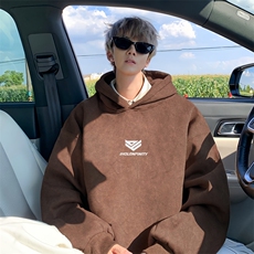 XZ301B-JB2002-P68秋装新款重磅水洗复古松连帽卫衣，男装卫衣，星座301B