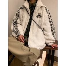 2025新款贴标羊羔绒加绒加厚保暖棉衣A316-1-1-Y74p118控158，男装棉衣，星座906（原电商a316-1）