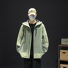 新款男女高品质户外登山服青少年学生冲锋衣夹克外套HS6607-P65，男装夹克，星座1206（原A206）