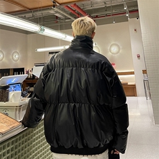 pu皮短款棉服男冬季棉衣外套MY258P80直播，男装棉衣，星座1904A