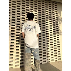 贴布刺绣不刺身纯棉短袖ZX0286-P35，男装T恤，星座313A(原308A-2)