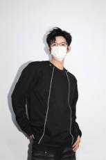 明星私服反光条未来感潮男打底美式潮男休闲高街卫衣打底衫P55，男装卫衣，电商B319