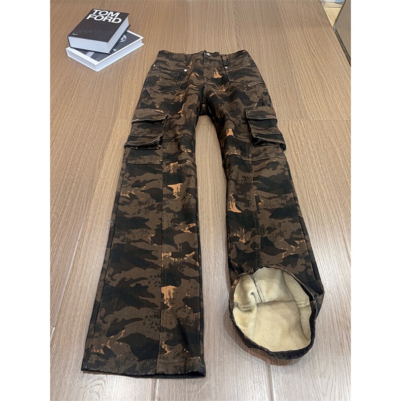 B221美式ins高街暗黑修身微喇迷彩弹力牛仔裤LK25462-特P55控88,男装牛仔裤,电商B221