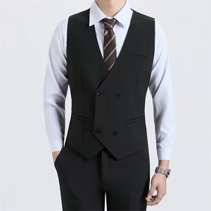 男士西装马甲休闲打底西服背心外套大码M-4XLMJ08P45