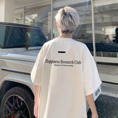 美式高街260g重磅t恤男款短袖夏季oversize设计感小众半袖T451p25，男装T恤，电商D315