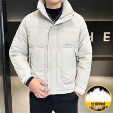 2025冬季DS-A225标新款男士立领白鸭绒羽绒服夹克885506-P150，男装夹克，电商A225