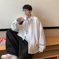 港风花型长袖衬衫男大码M-5XL情侣风长袖衬衣男CCS8734P45控，男装衬衫，星座226-2