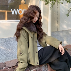 新款现货白鸭绒羽绒服女2025冬新款时尚洋气显瘦保暖外套派克服，女装羽绒服，韩然一族