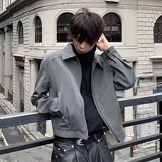 2025春秋痞帅外套男ins高街潮牌港风日系原宿风韩版潮流宽松夹克，男装夹克，星座1210-1
