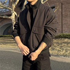 JK007硬汉大口袋工装教练飞行员夹克聚酯纤维(S-3XL)TP38，男装夹克，电商A088