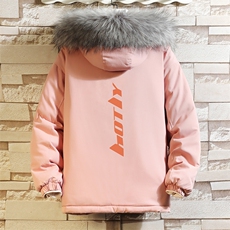 MM48006-P130冬季大毛领衣男士大码加厚袄男服砖墙，男装棉衣，电商A040A