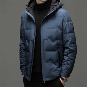 连帽羽绒服男士2023新款中青年商务休闲上衣冬季男装加厚保暖外套图片