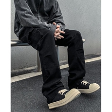 机能风黑色工装裤男大口袋直筒痞帅微喇显瘦修身休闲长裤NWY20，男装工装外套，星座1116A（原606A-3）