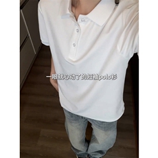 【网图】B221美式ins修身翻领polo衫短袖T恤SY2547-特P15控39，男装T恤，电商B221