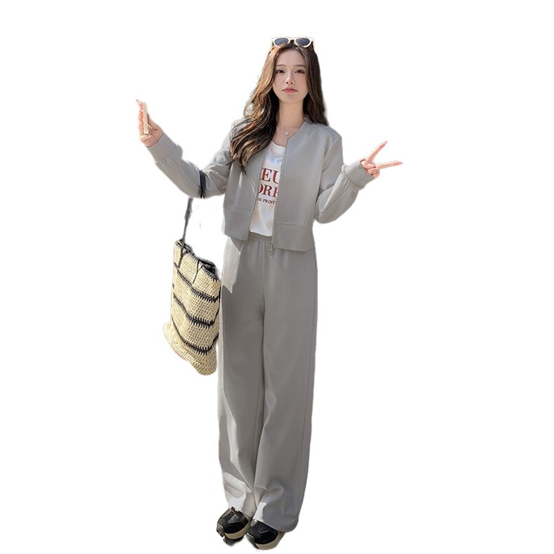 秋季时尚女修身休闲裤上衣显瘦2025新款运动搭配一整套,女装运动套装,慧峰