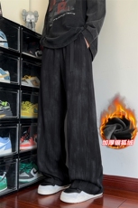 抗寒银狐绒480g重磅水墨印花扎染休闲裤男K24065J加绒-特P40控78，男装卫衣，电商A001-1