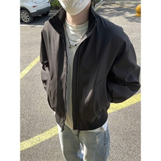 模特-廓形复古飞行夹克男痞帅炸街外套9016-P48，男装夹克，电商B380（原B361）