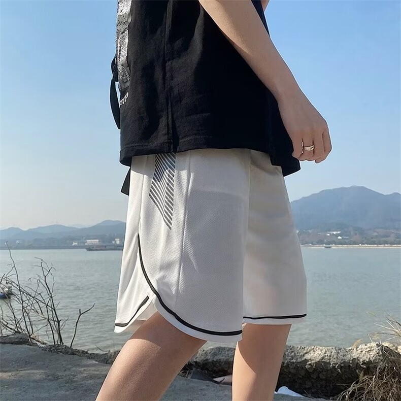 夏季男生网眼运动球裤休闲短裤,男装牛仔裤,星座1013