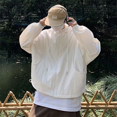 拉链新款潮时尚风衣简约百搭原宿ins防晒衣F78P40，男装夹克，星座1116-2