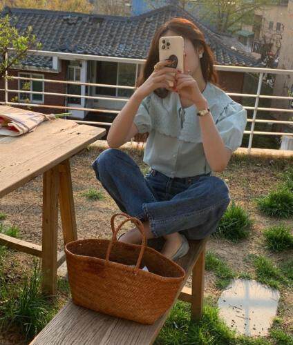 大翻领刺绣小衫，优雅不失可爱，其它，SPARKS OF FIRE