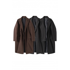 1506-1/DW171/P94冬款毛呢大衣男冬季长款过膝宽松韩版高级感，男装毛呢大衣，星座1506-1